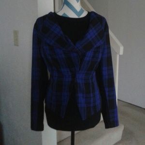 Blue Plaid Blazer