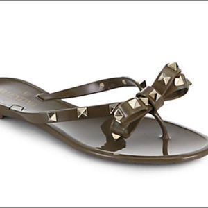 Valentino rock stud gel thong sandal