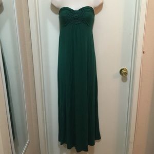 Strapless maxi dress