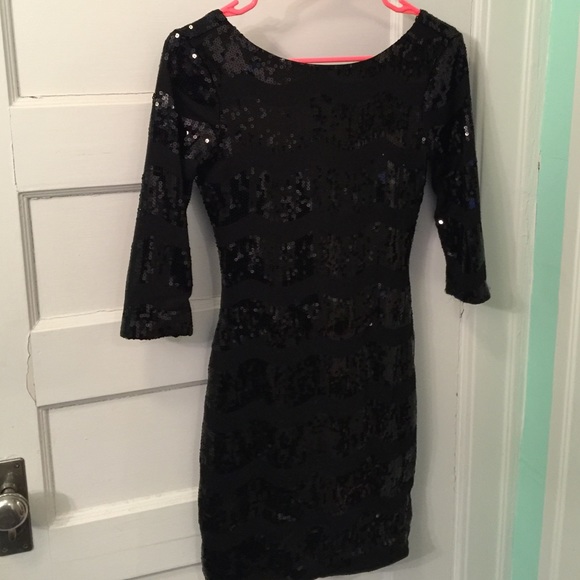 Little black sequin dress