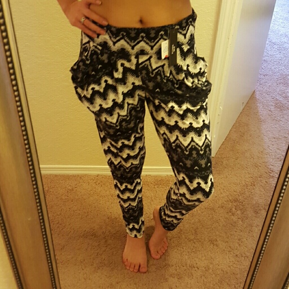 Black and white pants