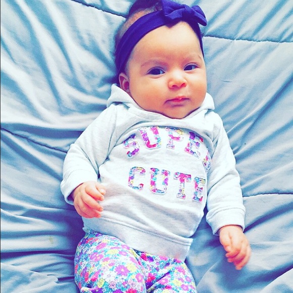 Super cute hoodie & leggings for a baby girl