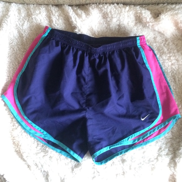 navy nike tempo shorts