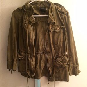 Dark olive green army jacket
