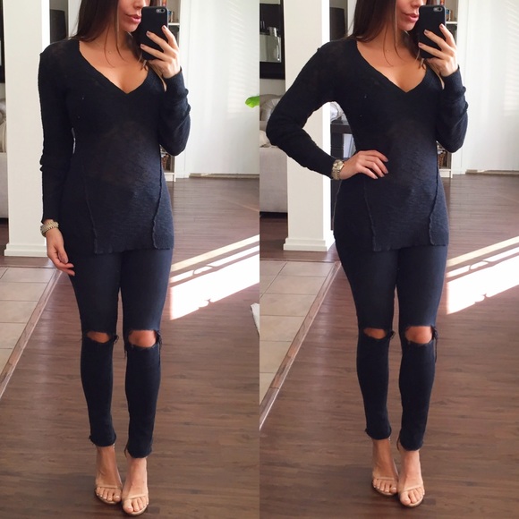 SOLD Black Knit Sweater