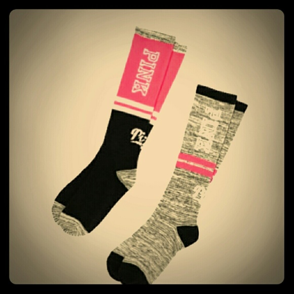VS Pink Knee high socks