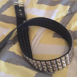 Real Leather Studded Belt