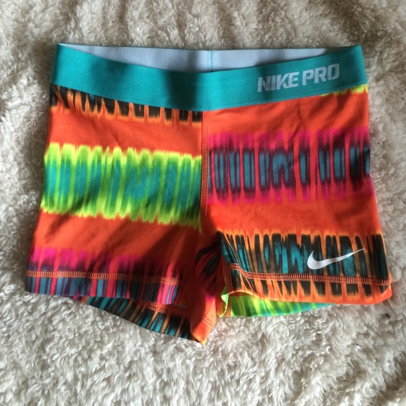 Nike Dri-Fit Neon Tribal Spandex Shorts