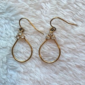 Delicate Gold Anthropologie Earrings