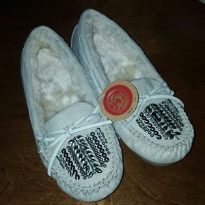 ❌SOLD❌ NWT Fur lined grey mocassins