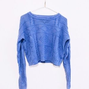 Cropped Knit Sweater