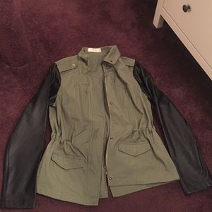 Military green jacket