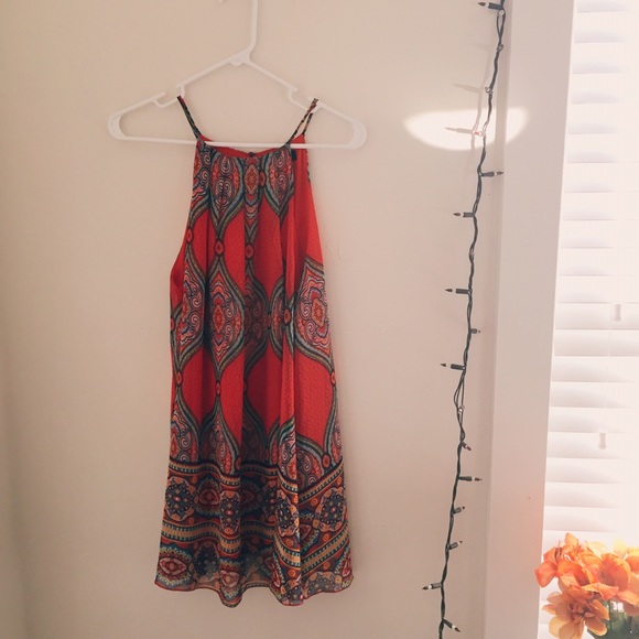 LF Red paisley dress