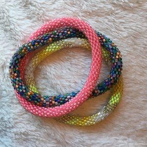Set of 3 - beaded bracelets