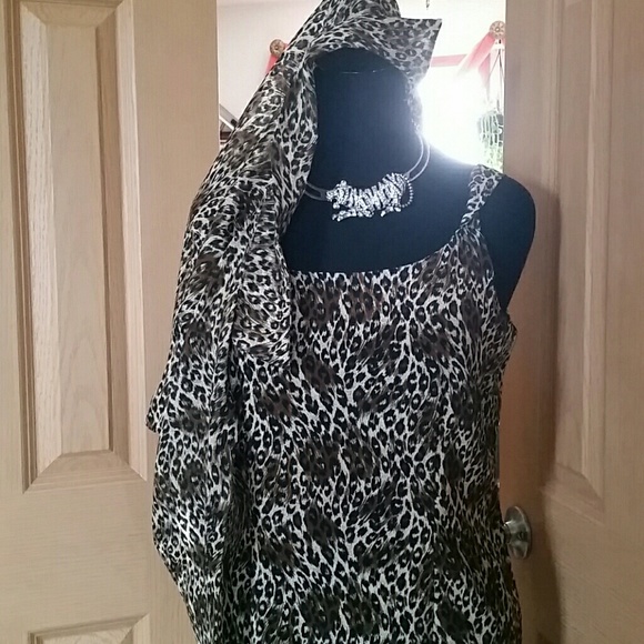 Animal print 2 piece dress - Picture 1 of 6