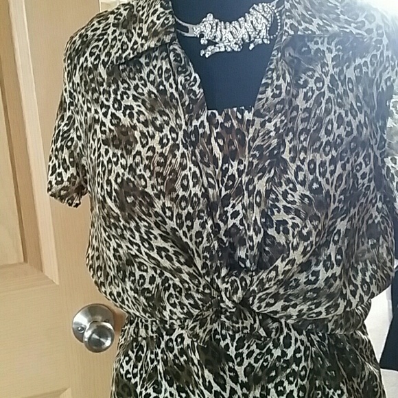Animal print 2 piece dress - Picture 4 of 6