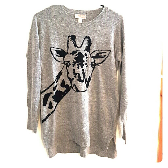 Giraffe print sweater