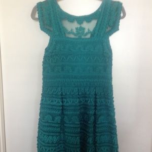 Anthropologie- Yoana baraschi dress, teal. Size 4