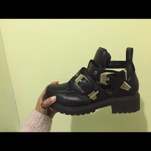 Chunky Cut-Out Boots