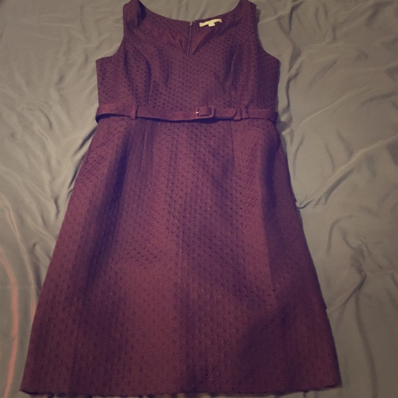 Maroon banana republic dress