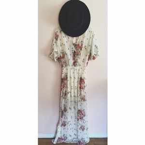 Zara sheer maxi dress