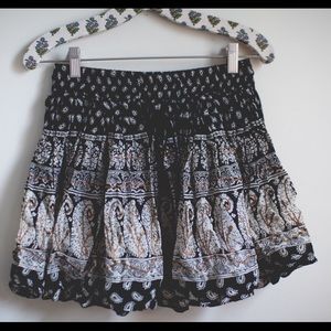 flowy hippie mini skirt | urban outfitters