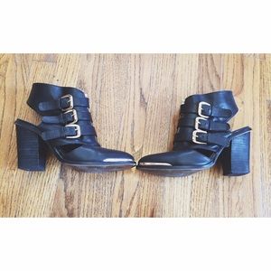 Black ankle boots