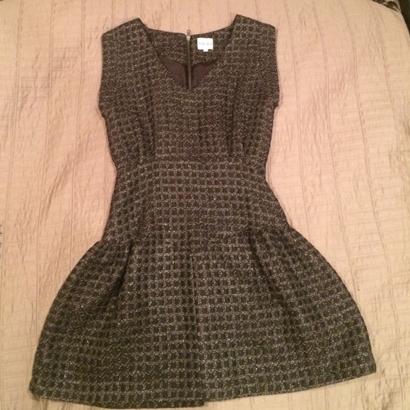 Reiss Metallic Dress - Black and Silver - Picture 1 of 3
