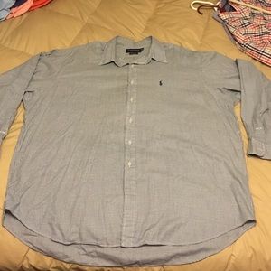 Blue and white checkered Ralph Lauren golf