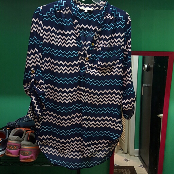Chevron shirt dressy