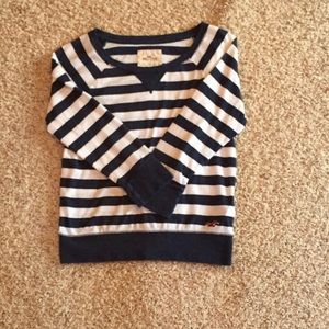 Striped Navy Hollister top