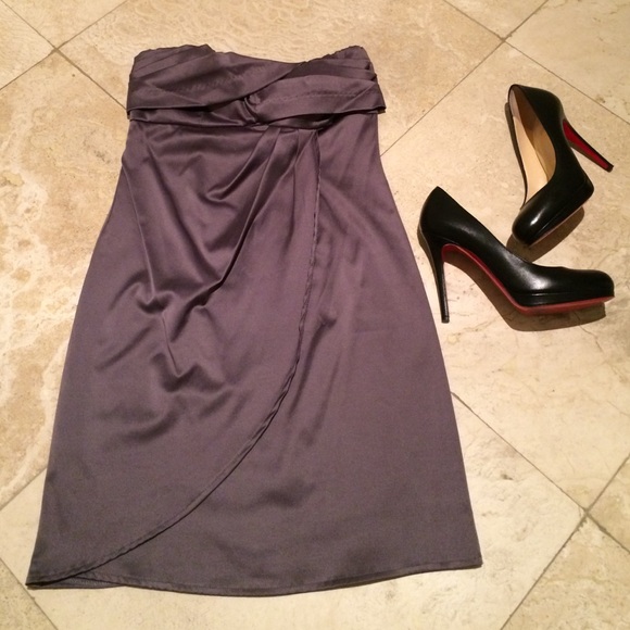 Silky sexy party cocktail mini dress