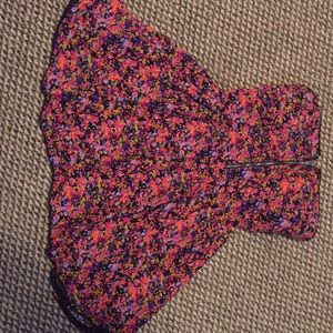 Strapless,floral dress