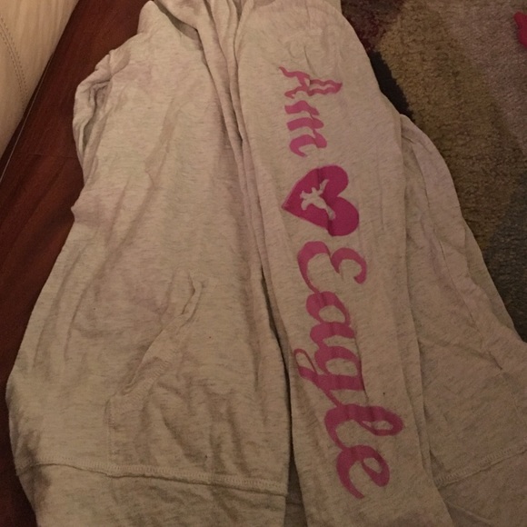 American Eagle hooded shirt