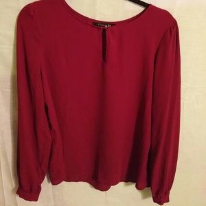 Long sleeve Burgundy shirt