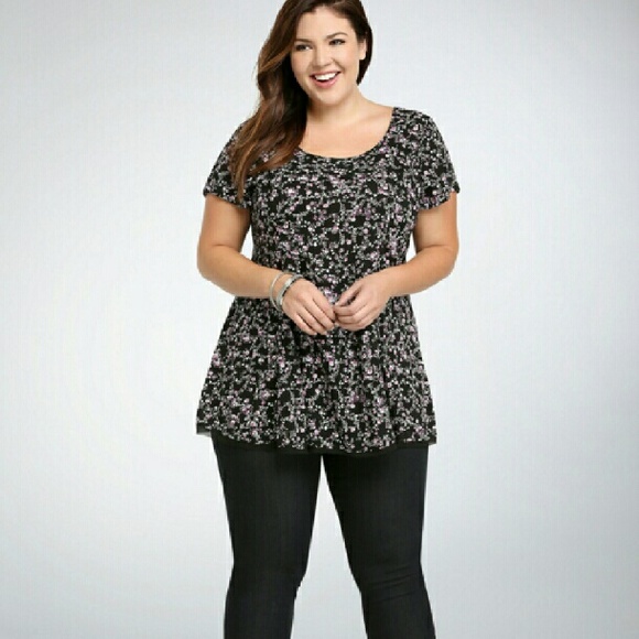 Floral Challis Tunic