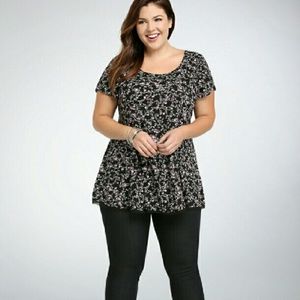 Floral Challis Tunic