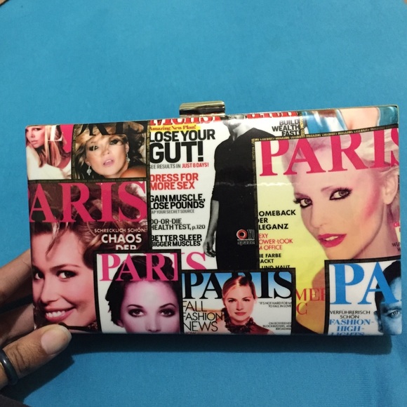 Magazine Print Clutch