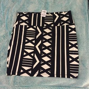 Charlotte Russe Aztec print mini skirt