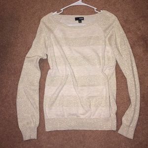 Ana tan/shimmer light sweater!