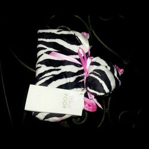 Woof & poof zebra snuggle buddy