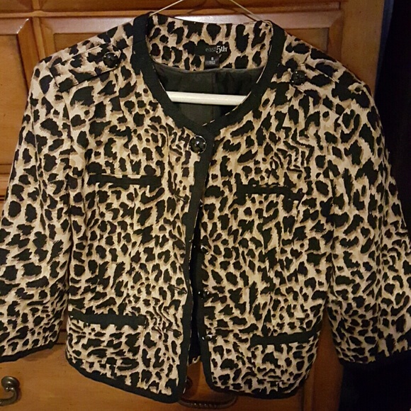 Cheetah blazer
