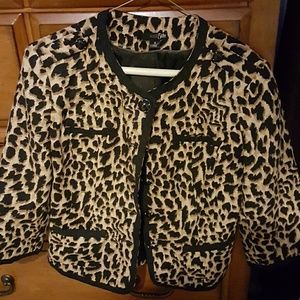Cheetah blazer