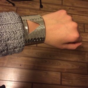 Silver cuff bracelet