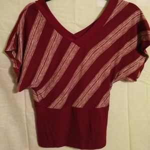 Short Sleeve Maroon Shirt