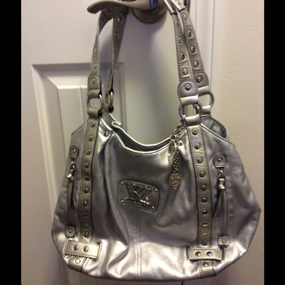 KATHY VANZEELAND SILVER PURSE