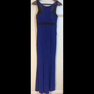 Cache mermaid gown prom dress with sheer cutouts