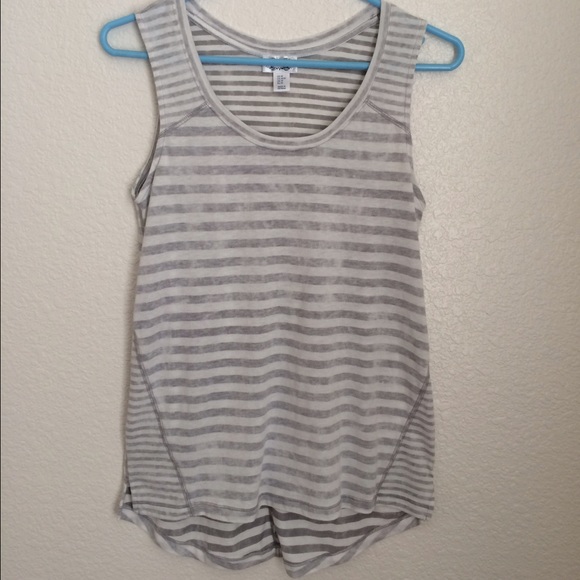 Gray Striped Tank Top