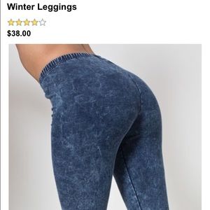 American Apparel acid wash winter leggings!! ❄️✨