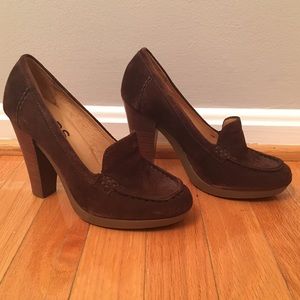 NEW Michael Kors "dolly" platforms, brown, sz 5.5